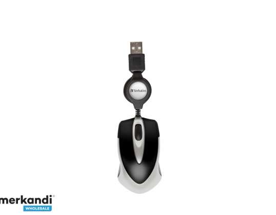 Verbatim USB Mouse Go Mini Optisk Rejse sort detail 49020