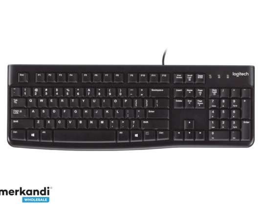 Logitechi klaviatuur K120 for Business Black UK paigutus 920-002524