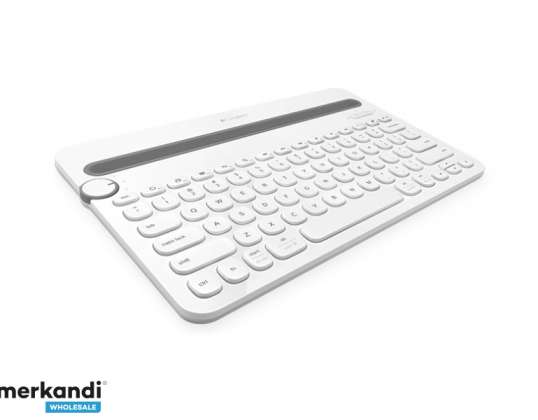 Logitech KB Bluetooth-tastatur med flere enheder K480 Hvid DE-layout 920-006351