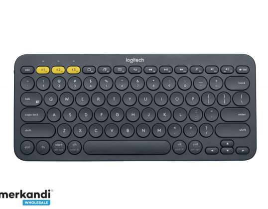 Клавіатура Logitech BT для кількох пристроїв K380 темно-сіра US-INTL-розкладка 920-007582