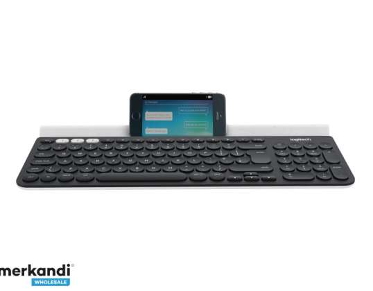 Клавиатура Logitech BT для нескольких устройств K780 Черная DE-Layout 920-008034