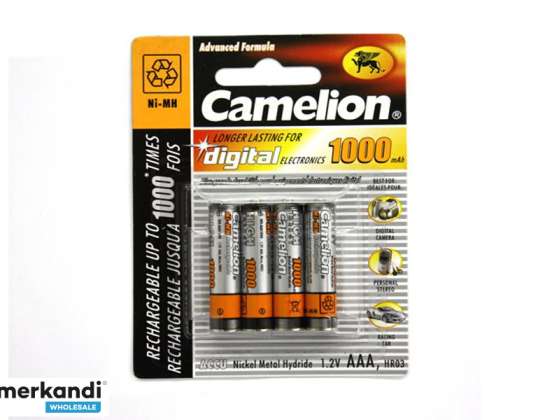 Batterie Camelion AAA 1000mAH (4 pièces)