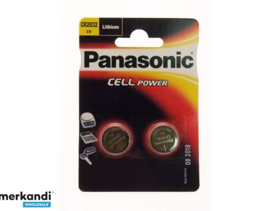 Panasonic Batterie Lithium CR2032 3V Blister  1 Pack  CR 2032EL/1B