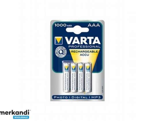Varta Batterie Professional NiMH 1000 mAh AAA recarregável 05703 301 404