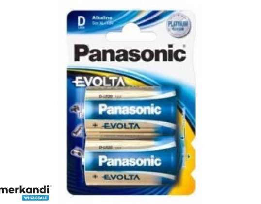 Panasonic лужні батареї Mono, D LR20, 1.5 V, Blister (2-Pack) LR20EGE/2BP