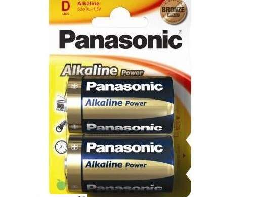 Panasonic batteri alkalisk mono D LR20 1,5V blister (2-pakning) LR20APB/2BP