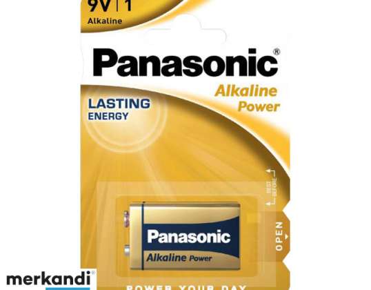 "Panasonic" akumuliatoriaus šarminis el. blokas LR61 9V lizdinė plokštelė (1 pakuotė) 6LR61APB / 1BP