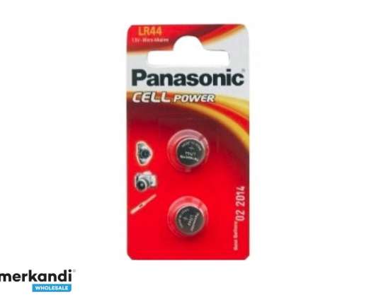 Batéria Panasonic Alkaline LR44 V13GA, 1,5 V blister (2-balenie) LR-44EL / 2B