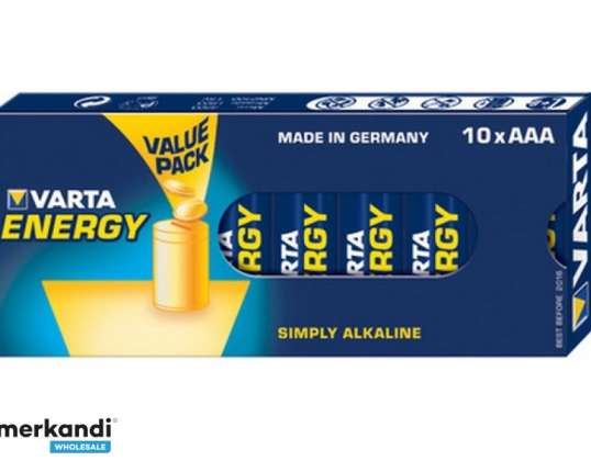 Akku Varta alkalinen Micro AAA Energy Retail Box (10-pakkaus) 04103 229 410