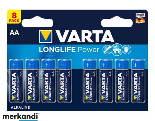 Batterie Varta alcaline mignon AA High En. Blister (paquet de 8) 04906 121 418