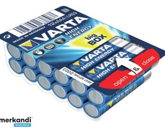 Varta Batterie Alk. Micro AAA LR03 1.5V Ret. Caja (paquete de 12) 04903 301 112