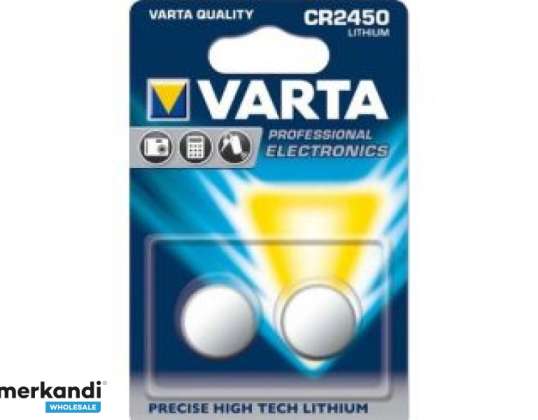 Varta Batterie Lithium Knopfzelle CR2450 Blister  2 Pack  06450 101 402