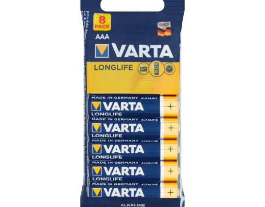 Batterie Varta Alkaline Micro AAA Longlife  8 Pack  04103 101 328