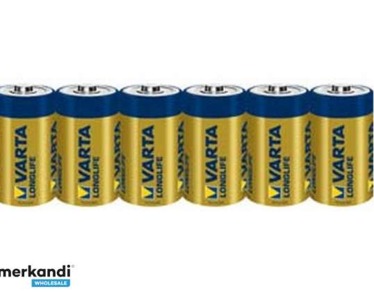 Varta Batterie Alcaline Bébé C LR14 1.5V Longlife (6-Pack) 04114 101 306