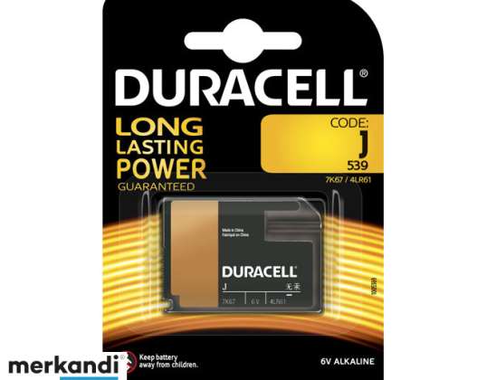 Duracell Batterie Alkaline Security J 6V Blister  1 Pack  767102