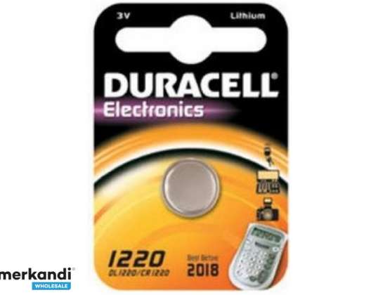 "Duracell" akumuliatoriaus ličio sagos formos elementų baterija CR1220 3V lizdinė plokštelė (1 pakuotė) 030305