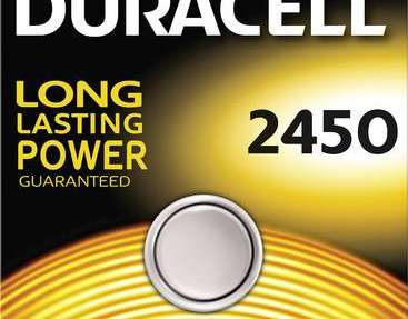Duracell Batterie Lithium Knopfzelle CR2450 3V Blister (1 embalagem) 030428