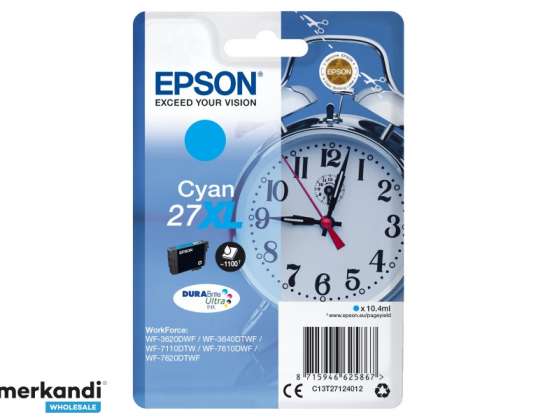 Epson blæk vækkeur XL Cyan C13T27124012 | Epson - C13T27124012