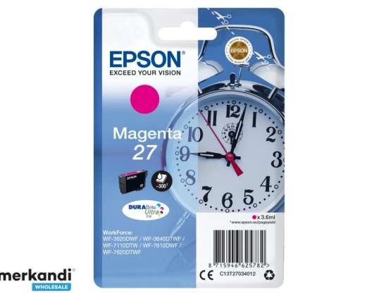 Epson чернила будильник пурпурный C13T27034012 | Epson C13T27034012