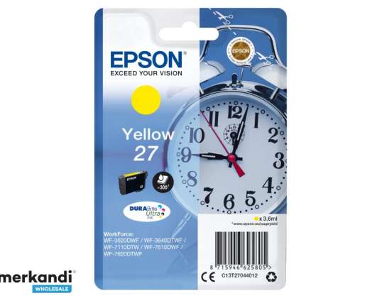 Epson Muste herätyskello keltainen C13T27044012 | Epson - C13T27044012
