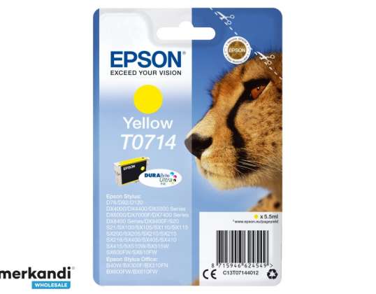 Epson мастило гепард жълто C13T07144012 | Epson - C13T07144012