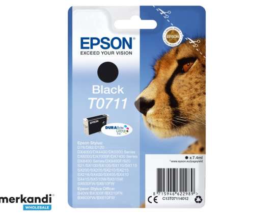 Epson Ink Cheetah -painovärit: Musta C13T07114012