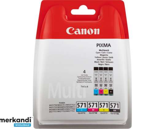 Canon Valuepack CLI-571 C-M-Y-BK 4-pakkaus 7ml 0386C005