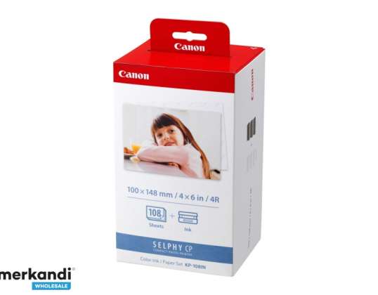 Canon Valuepack KP108IN + Papier cy / ma / ye (10x15cm) 108s 3115B001