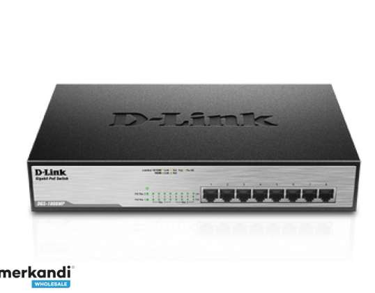 D-Link Gigabit Switch 8-port 10/100/1000 DGS-1008MP