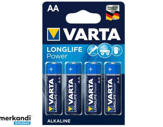 Battery Varta Longlife Vermogen LR06 AA (4 stuks)