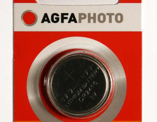 AGFAPHOTO batteri litiumknappcellebatteri CR2450 3V blister (1-pakning) 150-803449