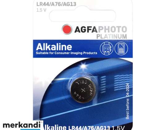 AGFAPHOTO Batterie Alkaline LR44/AG13 1.5V Blister  1 Pack  150 803470