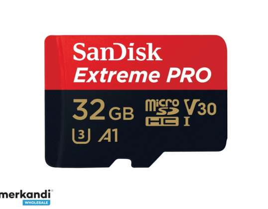 32 GB MicroSDHC SANDISK Extreme PRO R100/W90 C10 U3 V30 A1   SDSQXCG 032G GN6MA