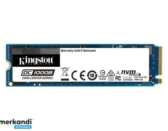 Kingston SSD -datakeskus 480GB DC1000B NVME SSD SEDC1000BM8 / 480G