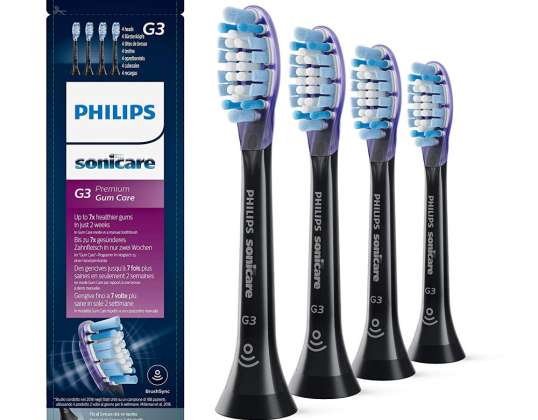 Philips Sonicare replacement brushes HX 9054/33 G3 black - pack of 4