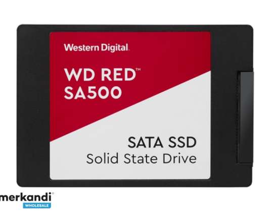WD Punainen SA500 - 500 Gt - 2,5 tuumaa - 560 Mt/s - 6 Gbit/s WDS500G1R0A