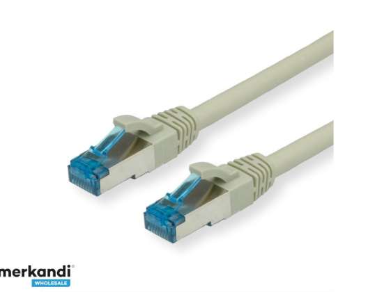 VALUE S/FTP Patch Cable Cat6A grijs 0,3m 21.99.0864