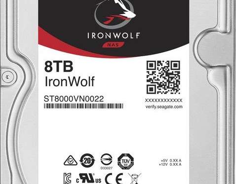 Seagate 8 TB IronWolf 7200 RPM 256 MB ST8000VN004