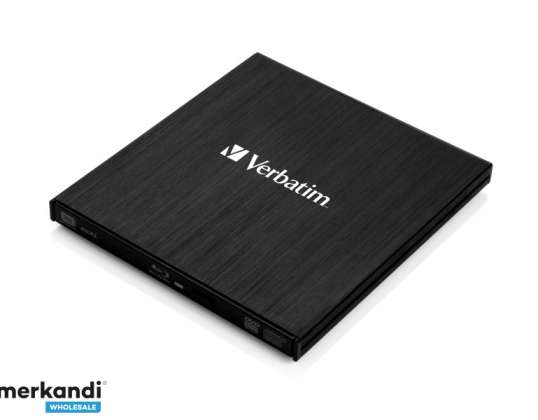 Verbatim DVW зовнішній тонкий USB3. Blu-ray пальник зовнішній роздрібний 43890