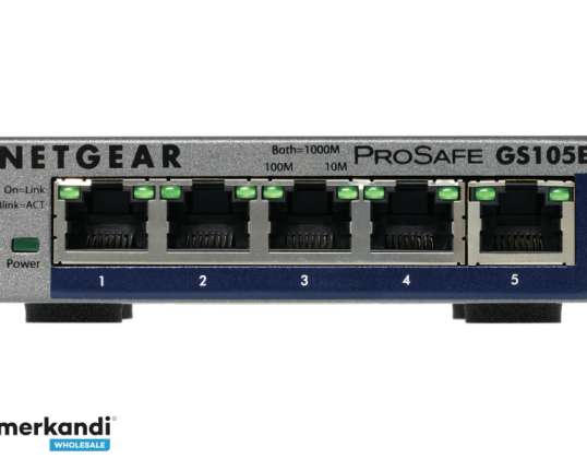 Netgear ProSafe Plus   Switch  5 x 10/100   GS105E 200PES