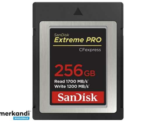 SanDisk CF Express Extreme PRO 256 Go R1700 Mo / W1200 Mo SDCFE-256G-GN4NN