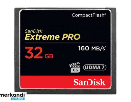 Sandisk CF 32GB EXTREME Pro 160MB/s detail SDCFXPS-032G-X46