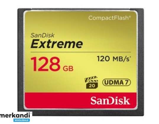 SanDisk CF Extreme 128 GB Extreme 120 MB / sn 85 MB perakende yazma SDCFXSB-128G-G46