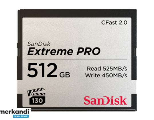 Sandisk CFAST 512GB 2.0 EXTREME Pro 525MB / s SDCFSP-512G-G46D