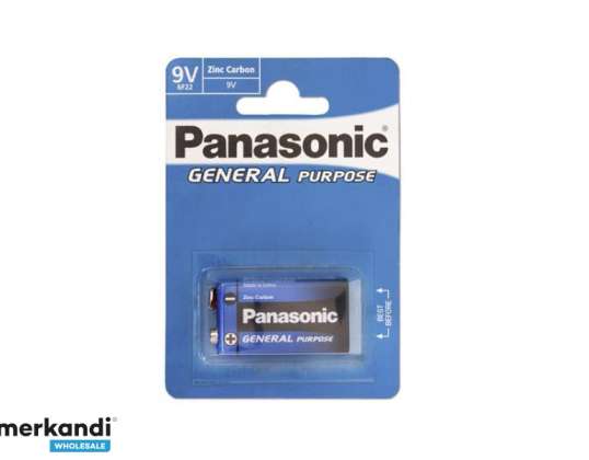 Baterija Panasonic Splošni namen 9V Blok 6F22 (1 kos.)