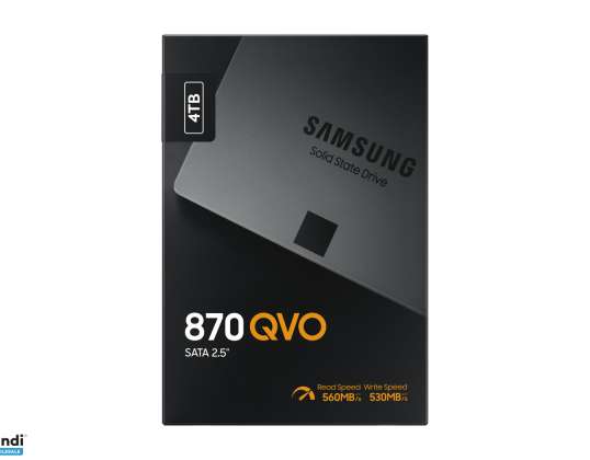 Samsung 870 QVO SSD 4TB SATA Внутрішній 2.5 MZ-77Q4T0BW