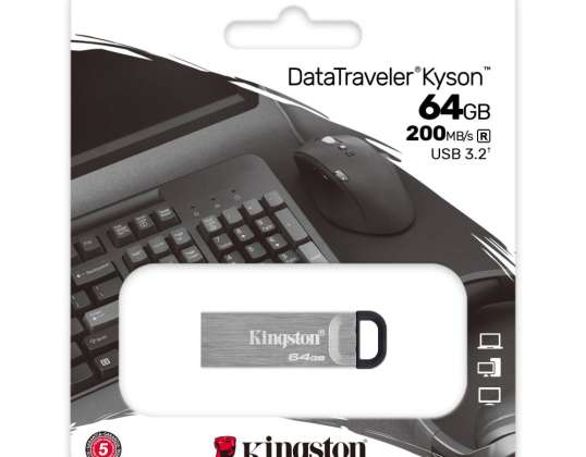 Kingston DT Kyson 64 ГБ USB флэш-накопитель 3.0 DTKN/64 ГБ