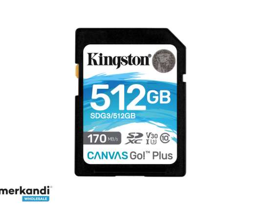 Kingston Canvas Go! Plus SDXC  512GB UHS I SDG3/512GB