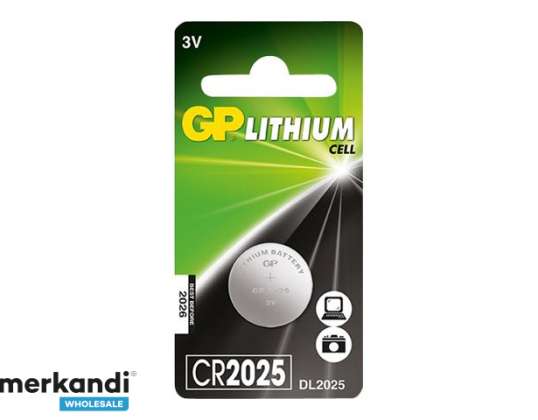 Batteri GP Lithium Button Celler CR2025 (1 stk) 0602025C4