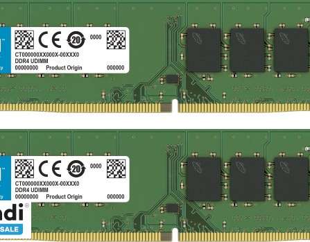 Crucial DDR4 8GB: 2x4GB DIMM 288 PIN CT2K4G4DFS8266